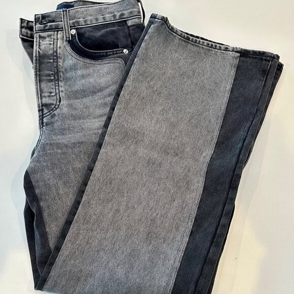Veronica Beard Two-Tone Wide Leg Jeans, Size 27 NWOT - Picture 4 of 5